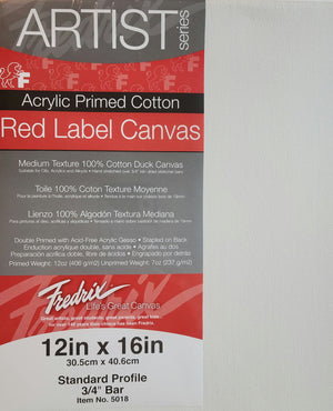 Red Label Cotton Duck Canvas by Fredrix