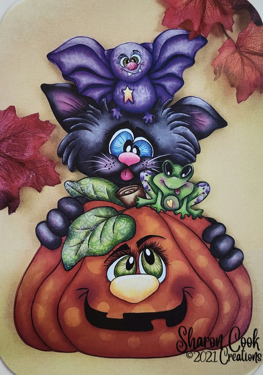 Cats 'n Bats in the Pumpkin Patch packet by Sharon Cook