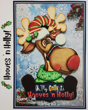Hooves 'n Holly! Reindeer packet by Sharon Cook