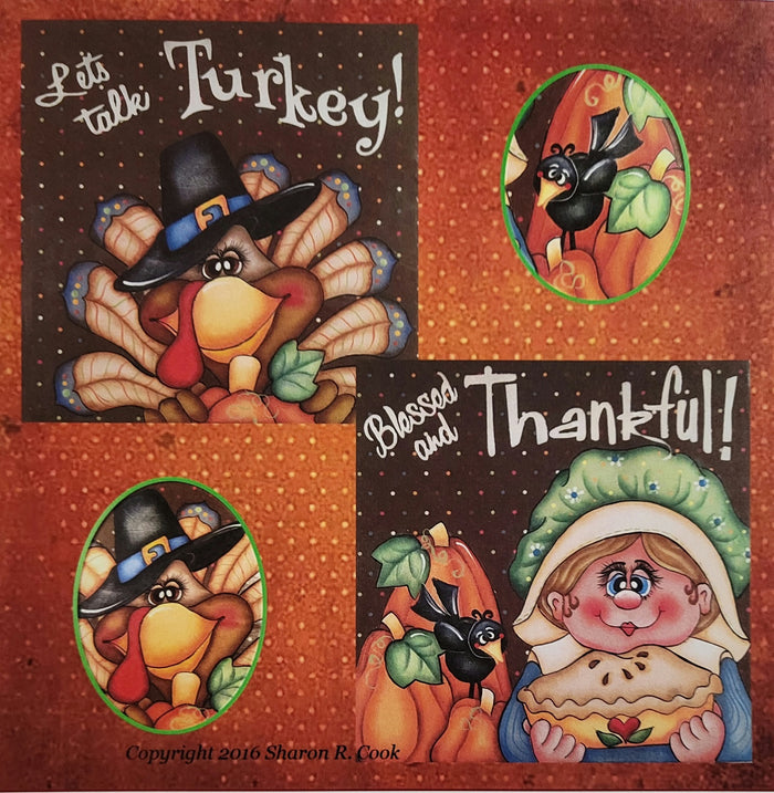 Let's Talk Turkey and Blessed and Thankful packet by Sharon Cook