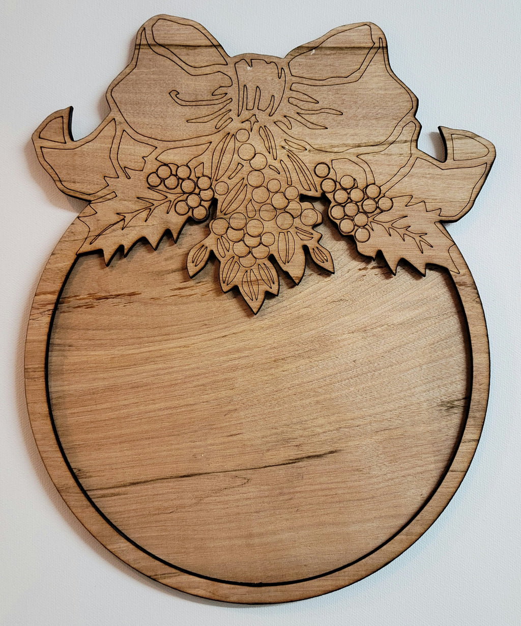 3D Holly & Berries Plaque