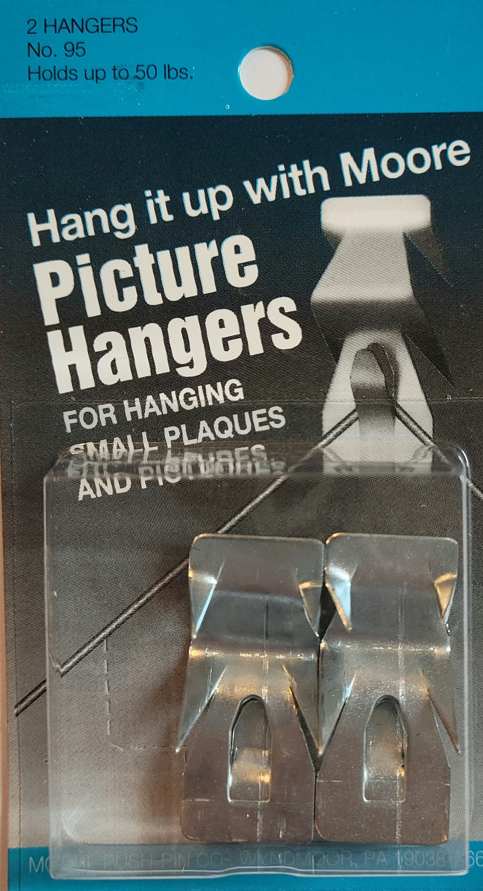 Picture Hangers, Moore Push-Pin Co – Viking Woodcrafts