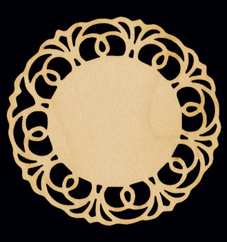 Cutout, Lacy Ornament, 5" Dia.