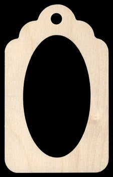 Gift Tag, Oval Cutout
