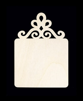 Ornament, Square w/ Scroll