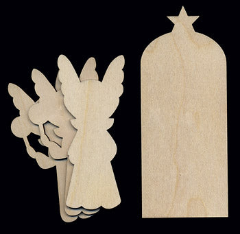 Cutout, Nativity Set, 6 1/2"
