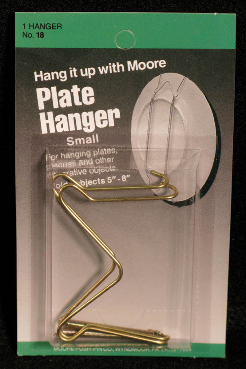 Plate Hanger, Brass by Moore Push-pin Co.