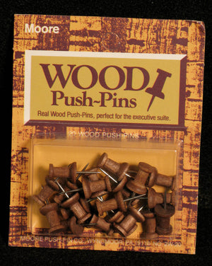 Push Pins, Wood by Moore Push-pin Co.