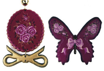 Butterfly Trio & Ornament Packet by Susan Cochrane
