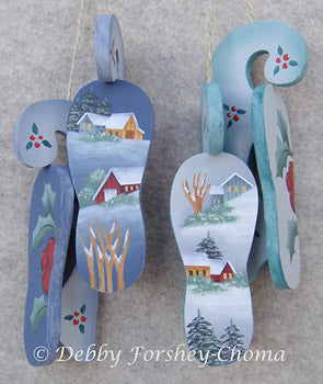 Skate Ornaments Packet by Debby Forshey-Choma