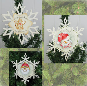 Tree Topper Ornament Trio Packet by Jean Zawicki