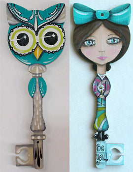 Owl / Be You Key Packet by Sandy McTier