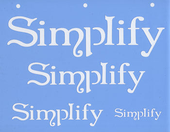Stencil, Simplify