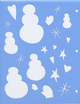 Stencil, Deb's Doodles, Snowmen