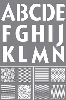 Stencil, Solid Alphabet by DecoArt