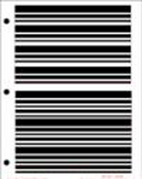 Stencil, Barcode Stripes 308