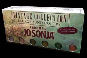 Jo Sonja Vintage Colors Acrylic Paint, Sampler Set by Chroma