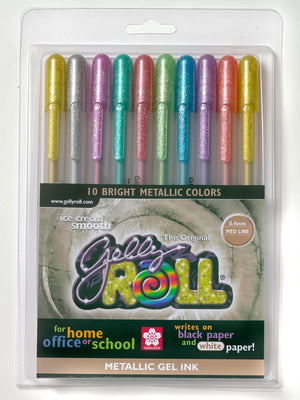 Metallic Gelly Roll Pen Set, Carded by Sakura