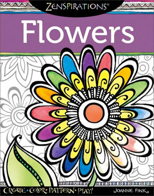 Zenspirations Coloring Book Flowers by Joanne Fink