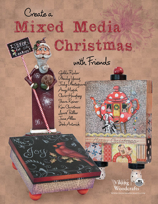 Create a Mixed Media Christmas with Friends by Combined Artists