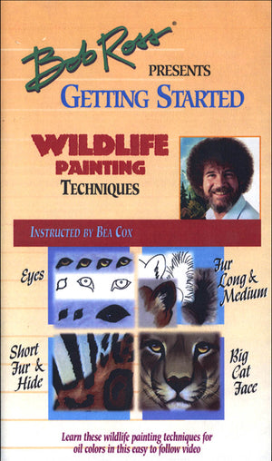 Bob Ross Getting Started Wildlife Painting Techniques VHS Video by Martin/F. Weber