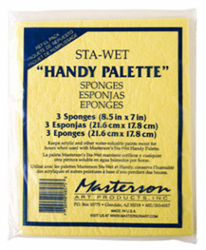 Sta-Wet Handy Palette, Sponge Refill by Masterson