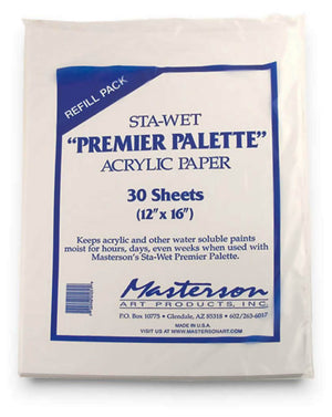 Masterson - Sta-Wet Premier Palette - Refill Sheet - Sam Flax Atlanta